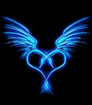 Gif animé coeur ange